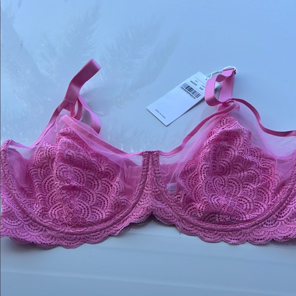 HSIA Pink Lace Underwire Bra